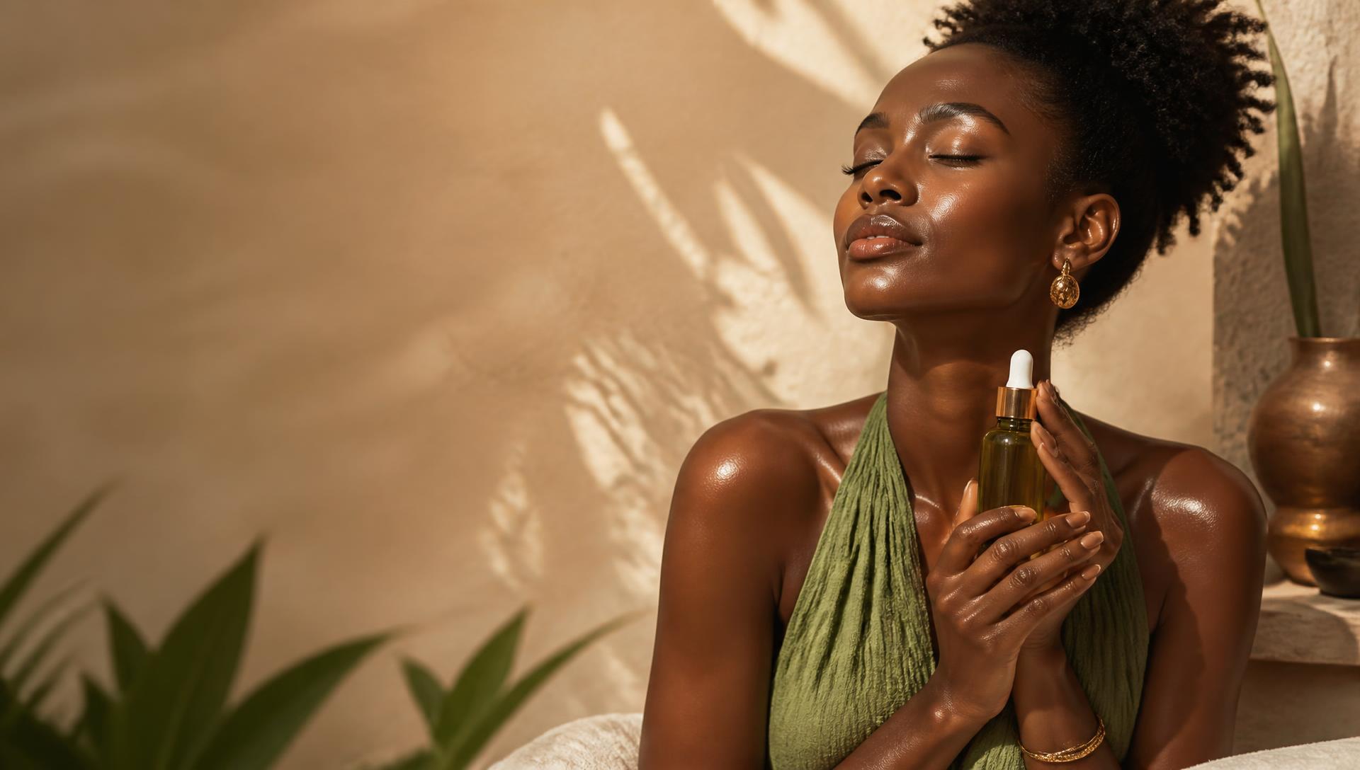 Rituels d'été Makabi Care — soin lumineux sur peau foncée